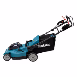 Makita DLM481Z tondeuse à gazon Tondeuse à gazon poussée Batterie Noir, Bleu, Métallique
