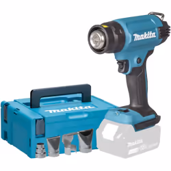 Makita DHG181ZJ, Pistolet d’air chaud, Poignée de pistolet, Noir, Bleu, 200 l/min, 550 °C, 120 l/min