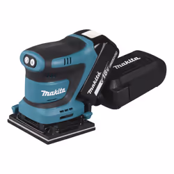 Makita DBO480Z, Ponceuse orbitale aléatoire, Bride/Velcro, Noir, Bleu, 11000 OPM, 14000 OPM, 75 dB
