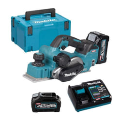 Makita - Rabot à battue 40V max 82 mm xgt KP001GM201 2 x 4,0Ah + chargeur en coffret MakPac