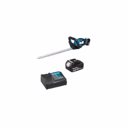 Taille-haie 18V 52cm + 1X3.0Ah + Chargeur - MAKITA DUH506RF Le taille-haie Makita DUH506RT offre une coupe précise et puissan ...