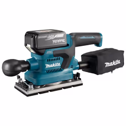 Makita DBO382Z, Ponceuse à feuille abrasive, Pince, Noir, Turquoise, Sans brosse, 12000 tr/min, 2 mm
