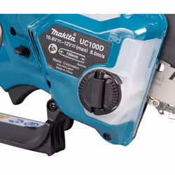 Tronçonneuse de branches Makita UC100DWA; 12 V; 10 cm rail de guidage; 1x2,0 Ah accu.