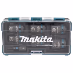 Makita E-16592 Douille à choc Ensemble de douilles à choc Noir, Bleu