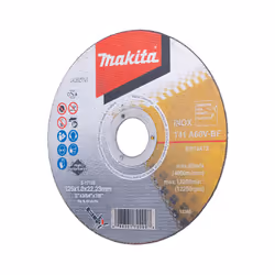 s Lot de 12 disques à tronçonner métal et inox MAKITA E-17120-12 125x1MM Les disques à tronçonner INOX Makita E-17120-12 sont ...
