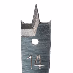 Foret de forme à plumes pour le bois Makita E-17429; 1/4''; 14x400 mm