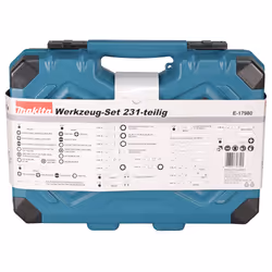 Makita E-17980 Caisse à outils pour mécanicien 231 outils - Vue supplémentaire 7