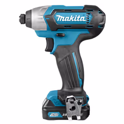 Makita TD110DSAE, Douille à choc, Noir, Bleu, 1/4", 110 N·m, 2600 tr/min, 3200 tr/min