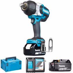 Makita DTW1001RTJ, Douille à choc, Noir, Bleu, 2200 tr/min, 1050 N·m, 1800 tr/min, 2000 tr/min