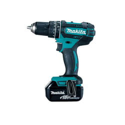 Makita DHP482RFE perceuse 1900 tr/min 1,5 kg Noir, Bleu
