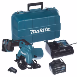 Scie circulaire sans fil Makita HS301DSME; 10,8 V; 2x4,0 Ah accu.