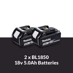 Scie sauteuse Makita DJR186RTE; 18 V; 2x5,0 Ah accu.