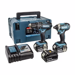 Makita DLX2131JX1, Visseuse sans fil, Noir, Bleu, 36 N·m, 600 tr/min, 1900 tr/min, 3,8 cm