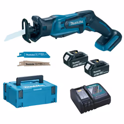 Scie sabre grande autonomie Makita longueur de course de 13 mm - DJR183RTJ La scie sabre Makita sur batterie ultra fonctionne ...