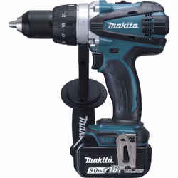 Makita DDF458RTJ, Perceuse à poignée pistolet, 1,3 cm, 7,6 cm, 1,3 cm, 1,5 mm, 400 tr/min