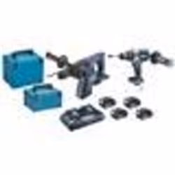 Pack de 2 outils 18V LXT (DHR264 / DHP481) (sans batterie ni chargeur) en coffret MAKPAC - MAKITA