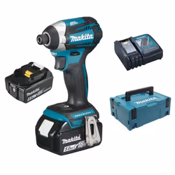 Makita DTD154RTJ, Perceuse à poignée pistolet, 3600 tr/min, 1100 tr/min, 2100 tr/min, 175 N·m, 107 dB