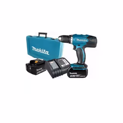 Description générale La perceuse sans fil Makita DDF453RFX1 est un outil performant, offrant une vitesse de 1700 tours par mi ...