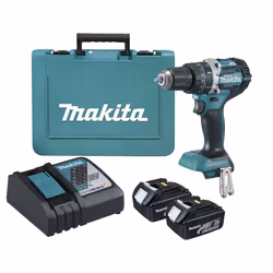 Makita DHP484RTE, Perceuse à poignée pistolet, Sans clé, Noir, Bleu, 1,3 cm, 2000 tr/min, 3,8 cm