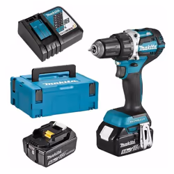 Makita DDF484RTJ, Perceuse à poignée pistolet, Sans clé, 1,3 cm, 3,8 cm, 1,3 cm, 1,5 mm
