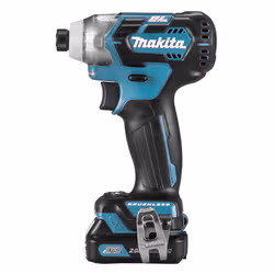 Makita TD111DSAJ, Douille à choc, Noir, Bleu, 1/4", 135 N·m, 1600 tr/min, 3900 tr/min