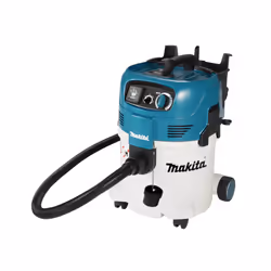 Makita VC3012M, Sec&amp;humide, Noir, Bleu, Blanc, Polyéthylène téréphthalate (PET), M, 30 L, 23.5, 30