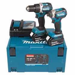 Ensemble d'outils Makita DLX2189TJ (DDF484 + DTD153); 18 V; 2x5,0 Ah accu.