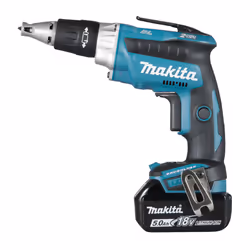Makita DFS250RTJ, Noir, Bleu, Argent, 2500 tr/min, 6 mm, Batterie, 18 V, Lithium-Ion (Li-Ion)