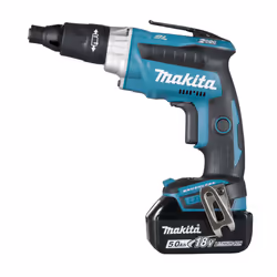 Makita DFS251RTJ, Noir, Bleu, Argent, 2500 tr/min, 6 mm, Batterie, 18 V, Lithium-Ion (Li-Ion)