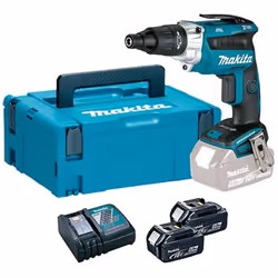 Makita DFS251RTJ, Noir, Bleu, Argent, 2500 tr/min, 6 mm, Batterie, 18 V, Lithium-Ion (Li-Ion)