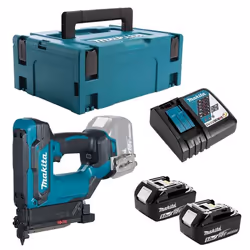 Cloueur de finition 18V LXT 35 mm - MAKITA - avec 2 batteries 18V 5.0Ah, chargeur, MakPac - DPT353RTJ