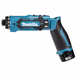 Makita DF012DSE, Noir, Bleu, 650, 200, 5 mm, 6 mm, 3,6 N·m, 5,6 N·m