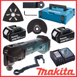 Outil Multi-fonction Makita DTM51RFJX1; 18 V; 2x3,0 Ah accu. + Accessoires