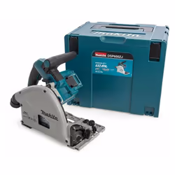Description générale La scie plongeante Makita DSP600ZJ est un outil puissant, alimenté par deux batteries Li-ion de 18 V, fo ...