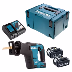 Scie récipro 18 V avec son coffret de transport MakPAc - DJR188RFJ La s cie sabre Makita DJR188RFJ est idéale pour les travau ...