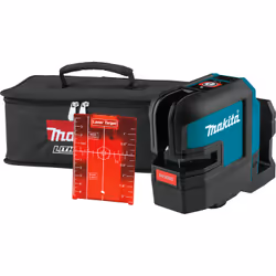 Makita SK105DZ, 25 m, 3 mm/m, 4°, Rouge, Niveau de ligne, Noir, Bleu