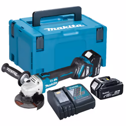 Meuleuse d'angle Makita DGA513RTJ; 18 V; 2x5,0 Ah accu.