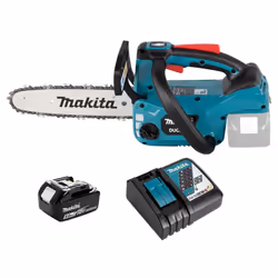 Tronçonneuse sans fil gamme LXT 18V avec guide de 25 cm - DUC254RT La tronçonneuse d'élagage Makita DUC254 est idéale pour la ...