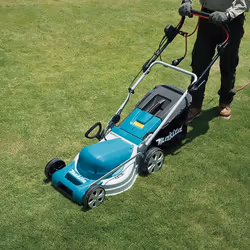 Makita ELM4121 tondeuse à gazon Secteur Noir, Bleu