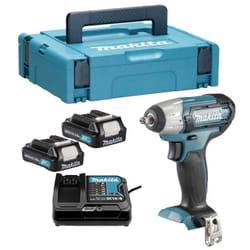 Boulonneuse à chocs 10,8 v Li-Ion 140 Nm Makita 2 batteries 12V 2.0Ah chargeur - MakPak - TW140DSAJ