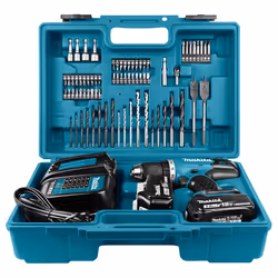 Makita DDF453SFX1, Perceuse à poignée pistolet, 1,3 cm, 1300 tr/min, 3,6 cm, 1,3 cm, 1,5 mm