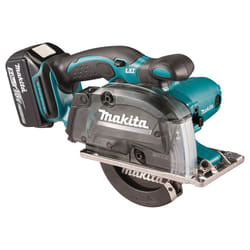Makita DCS552RTJ scie circulaire portative 13,6 cm Noir, Couleur menthe 3600 tr/min