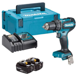 Makita DHP485RFJ perceuse 1900 tr/min Sans clé 1,8 kg Noir, Bleu