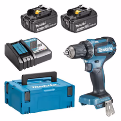 Makita DDF485RFJ, Perceuse à poignée pistolet, Sans clé, Sans brosse, 1,3 cm, 1900 tr/min, 3,8 cm