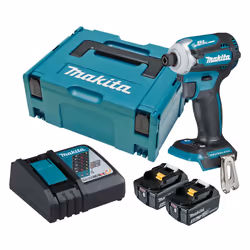 Makita DTD171RTJ, Visseuse à percussion, Poignée de pistolet, 1/4", 3600 tr/min, 1100 tr/min, 180 N·m