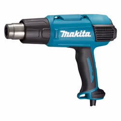Makita HG6531CK, Pistolet d’air chaud, Poignée de pistolet, Vert, 550 l/min, 650 °C, 200 l/min