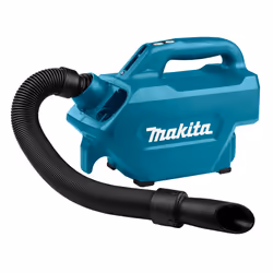 Makita CL121DZX, Sec, Sac à poussière, 0,3 L, 68 dB, Noir, Bleu