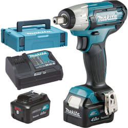 TW141DSMJ Visseuse à choc sans fil 12 v / 2x 4,0 Ah batterie + chargeur en Makpac - Makita
