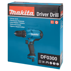 Makita DF0300 perceuse 1500 tr/min Sans clé 1,2 kg Noir, Bleu - Vue supplémentaire 18
