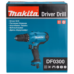 Makita DF0300 perceuse 1500 tr/min Sans clé 1,2 kg Noir, Bleu - Vue supplémentaire 19